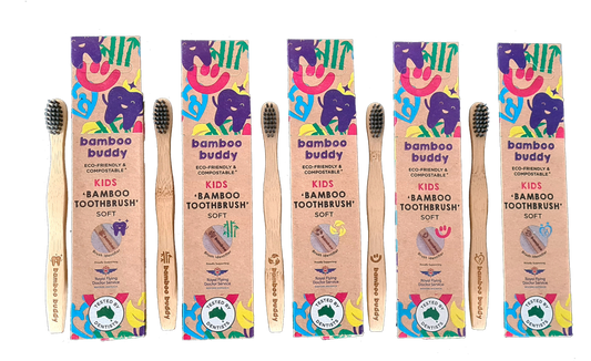 Kids Bamboo Toothbrush With Eco-Unique Identifiers