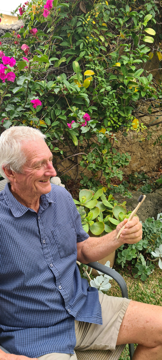 Adult Bamboo Toothbrush With Eco-Unique Identifiers