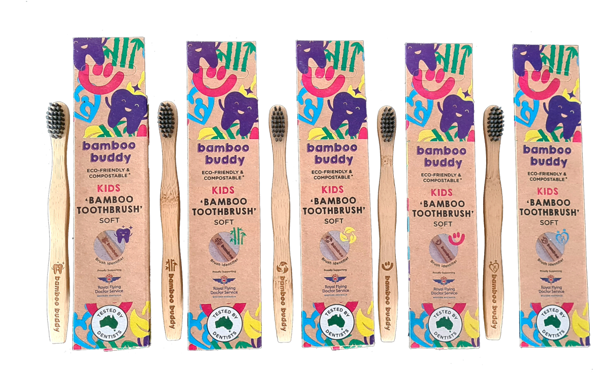 Kids Bamboo Toothbrush With Eco-Unique Identifiers