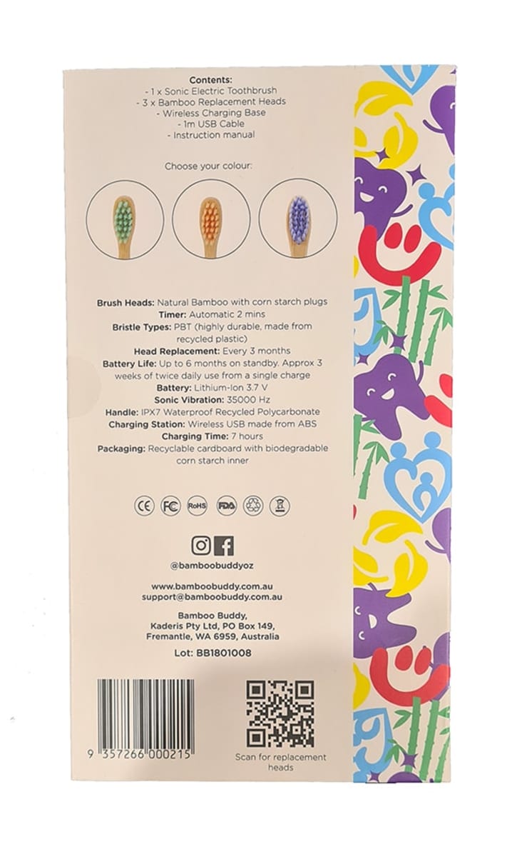 Children's Electric Bamboo Toothbrush (+ FREE Dental Goodies)