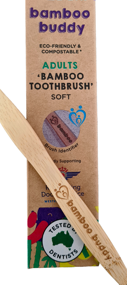 Adult Bamboo Toothbrush With Eco-Unique Identifiers