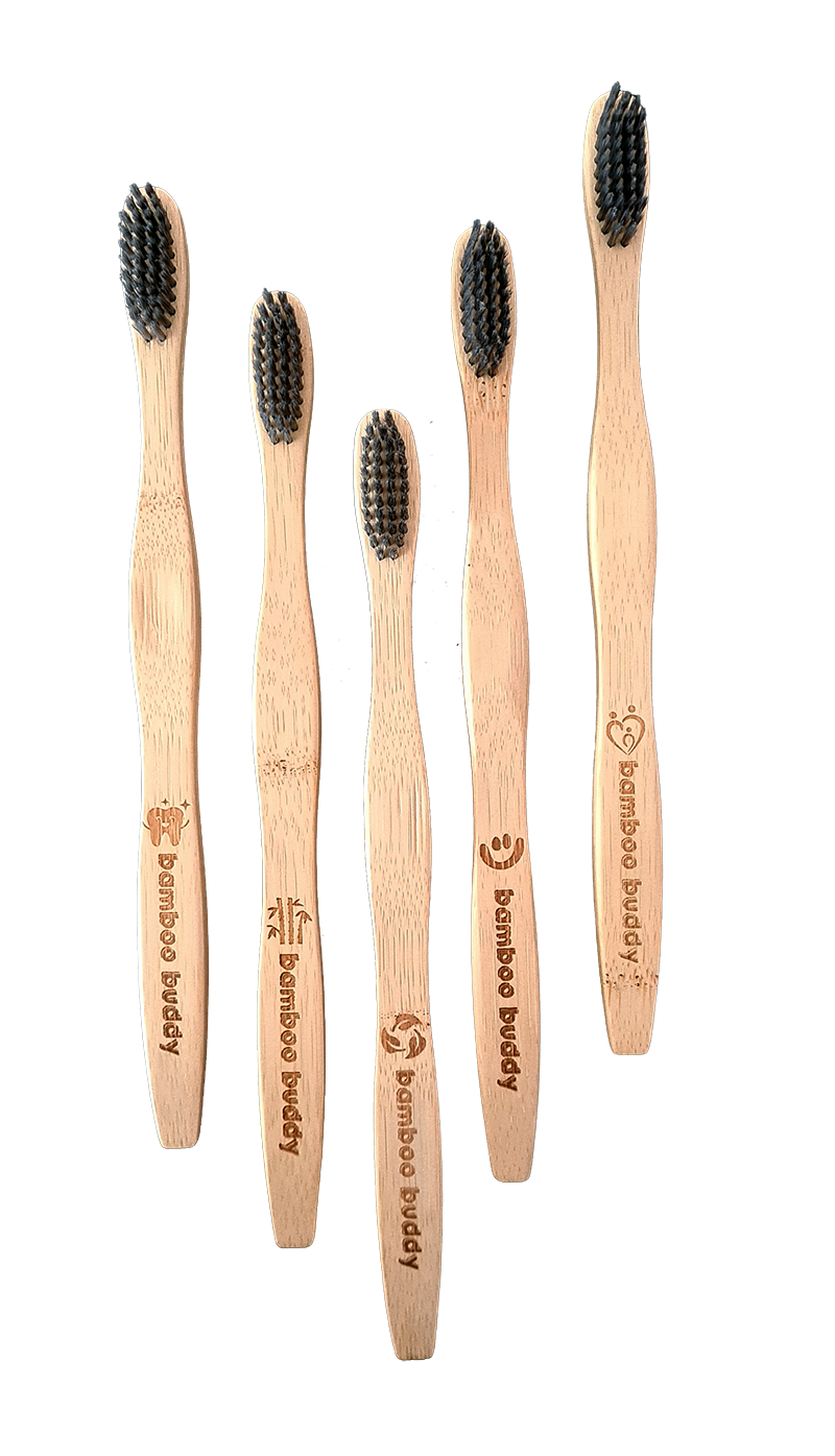 Adult Bamboo Toothbrush With Eco-Unique Identifiers