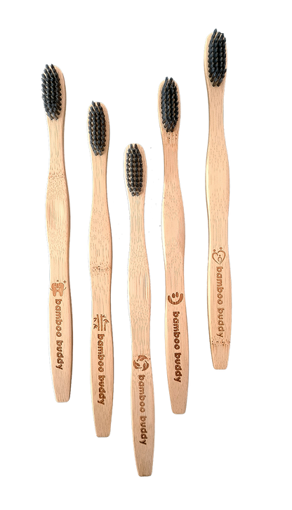 Adult Bamboo Toothbrush With Eco-Unique Identifiers