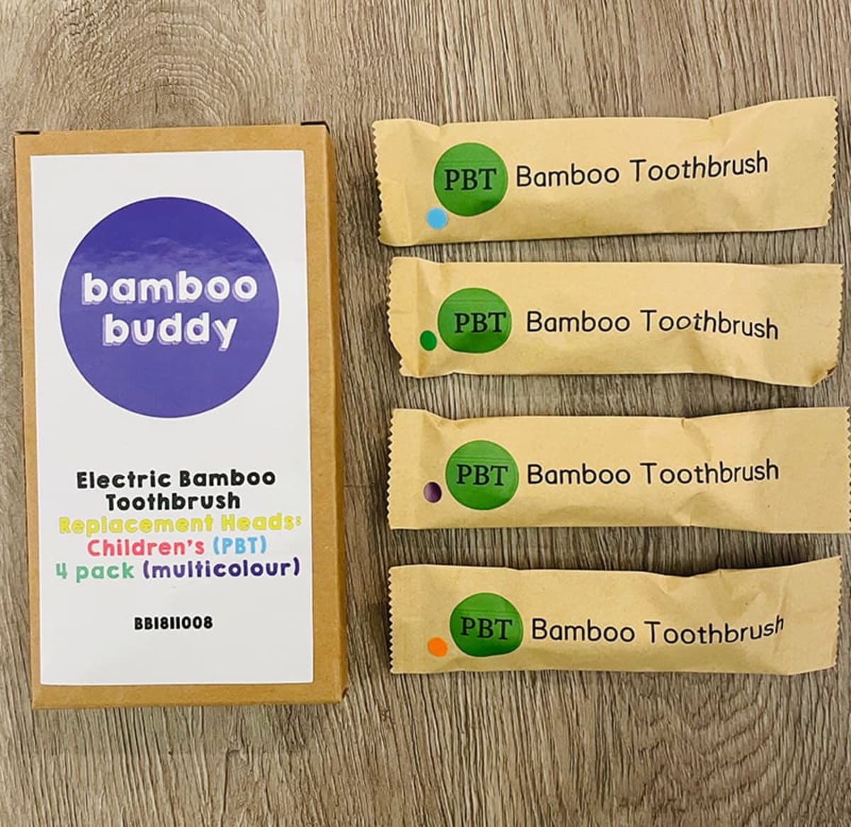 Children's Toothbrush Head Refills (PBT x4)