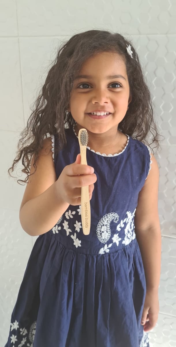 Kids Bamboo Toothbrush With Eco-Unique Identifiers