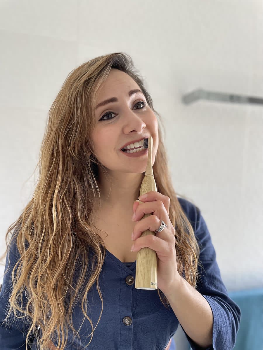 Adult Electric Bamboo Toothbrush Kit (Plus FREE Dental Hygiene Pack)