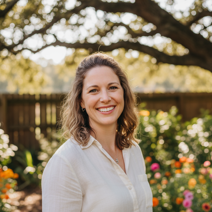 smiling lady in her 30's